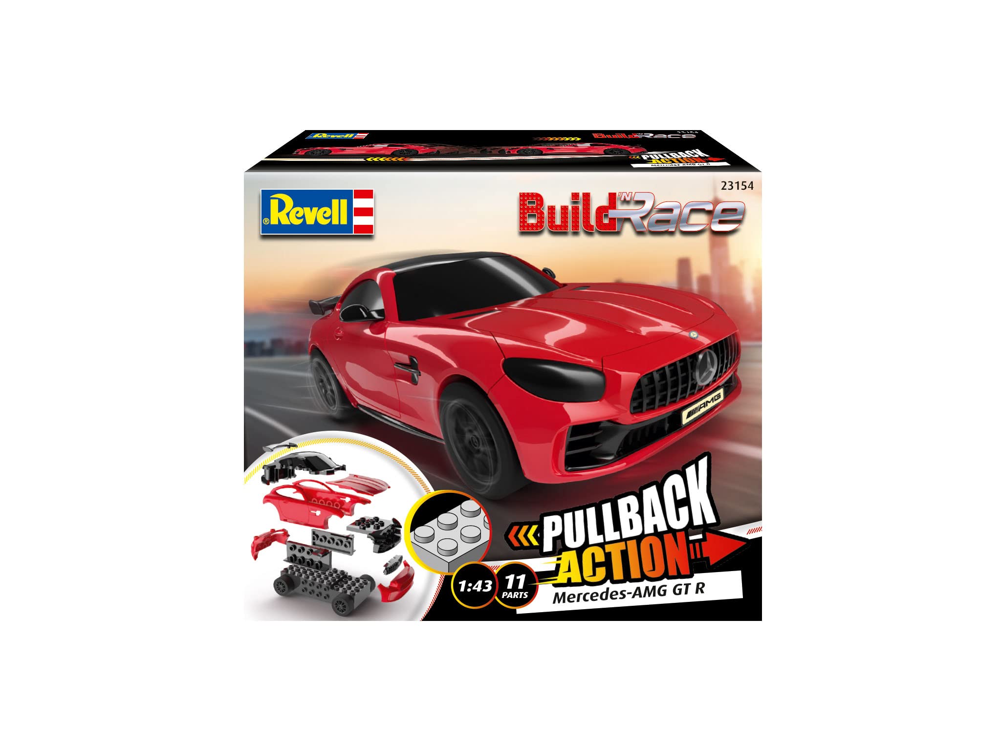 Amazon | ドイツレベル 1/43 メルセデスベンツ AMG GTR レッド 色分け
